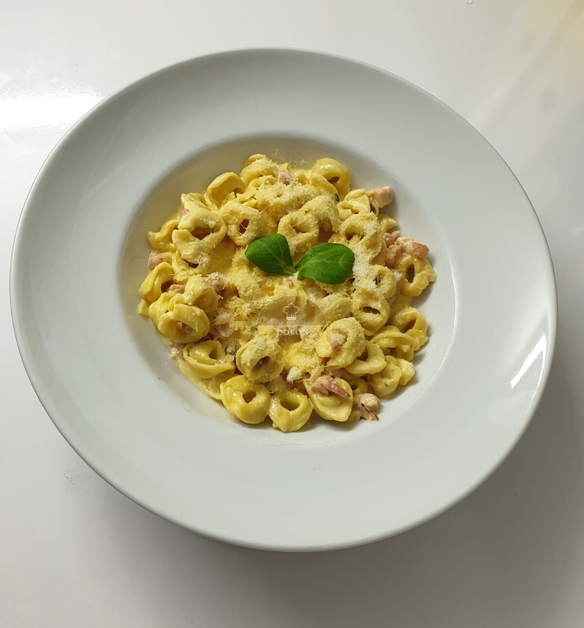Tortellini cu sunca si sos de smântână